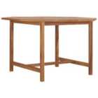 vidaXL Garden Dining Table 110x110x75 cm Solid Wood Teak