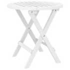 vidaXL Folding Garden Table White ? 46 cm Solid Wood Acacia