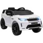 AIYAPLAY Land Rover Licensed Kids Electric Car w/ Remote Music - White