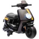 AIYAPLAY 6V Kids Electric Motorbike with Headlight and Music - Black