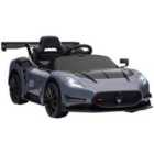 AIYAPLAY Maserati GT2 Licensed 12V Electric Ride on Car w/ Remote - Grey