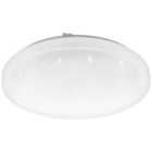 Eglo Frania-S White Crystal Effect Ceiling Light - 330mm