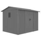 Rowlinson Brentvale 10X8 Premium Apex Metal Shed With Assembly