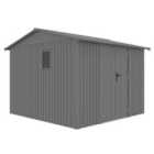 Rowlinson Brentvale 10X10 Premium Apex Metal Shed With Assembly