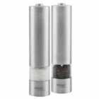 Cooks Professional Electric Automatic Salt & Pepper Mill Set Stainless Steel