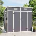 Garden Sanctuary 4 X 6 Ft Plastic Garden Storage Shed With 2 Doors