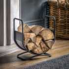 Gallery Direct Lily Log Basket Black