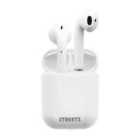 Streetz True Wireless Stereo Semi-in-ear Earbuds With Charging Case - White