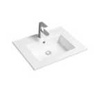 Limoge® 4012 Ceramic 61Cm Thin-edge Inset Basin With Rectangular Bowl