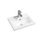Limoge® 5004 Ceramic 51Cm Mid-edge Inset Basin With Dipped Bowl