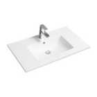 Limoge® 4001A Ceramic 81Cm Thin-edge Inset Basin With Scooped Bowl
