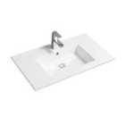 Limoge® 4012 Ceramic 81Cm Thin-edge Inset Basin With Rectangular Bowl