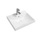 Limoge® 5409 Ceramic 51Cm Thick-edge Inset Basin With Scooped Full Bowl