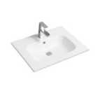 Limoge® 4010 Ceramic 61Cm Thin-edge Inset Basin With Oval Bowl