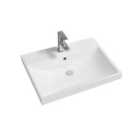 Limoge® 5409 Ceramic 60.5Cm Thick-edge Inset Basin With Scooped Full Bowl