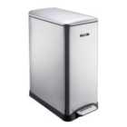 Cooks Professional Slim Recycle Pedal Bin 50L (30L/20L) Silver