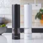 Cooks Professional Electric Salt/Pepper Mill Set Black/White