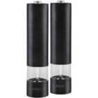 Cooks Professional Electric Salt/Pepper Mill Set - Black