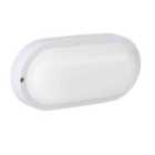 Eglo Basic Boschetto-E Oval White Plastic Eco Friendly Outdoor Wall/Ceiling Light, (L) 20.5cm