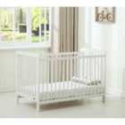MCC Brooklyn Baby Cot Crib White With Mattress