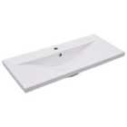 vidaXL Built-in Basin 91x39.5x18.5 cm Ceramic White