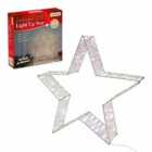 The Christmas Workshop 65Cm Iridescent Film Metal Star Frame Decoration
