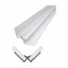 Internal Corner White PVC 2400mm