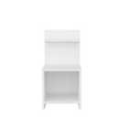 Decorotika Ullman Nightstand With Shelves Bedside Table - White