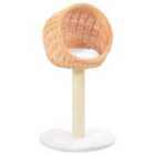 vidaXL Cat Tree with Sisal Scratching Post Natural Willow Wood