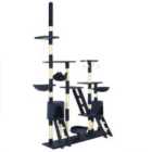 vidaXL Cat Tree with Sisal Scratching Posts 230-250 cm Blue