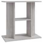 vidaXL Aquarium Stand Grey Sonoma 60x30x60 cm Engineered Wood