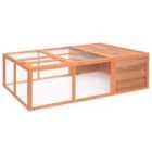 vidaXL Garden Animal Cage 150x100x50 cm Solid Firwood