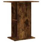 vidaXL Aquarium Stand Smoked Oak 60.5x36x72.5 cm Engineered Wood