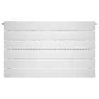 Henrad by Stelrad White Verona Plane Single Panel Horizontal Designer Radiator - 592mm