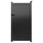 Readymade Black Aluminium Vertical Pedestrian Gate - 1500 x 1800mm