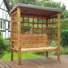 Charles Taylor Bramham Three Seat Arbour with Grey Canopy