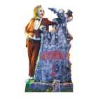 Star Cutouts Beetlejuice Michael Keaton with Tombstone - Height 182 cm Cutout