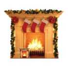 Star Cutouts Festive 1 dimensional Christmas Fireplace Height 101 cm Cutout