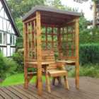 Charles Taylor Wentworth Single Arbour with Grey Canopy