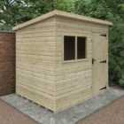 Broadfield 8x6 Tanalised Deluxe Pent Shed
