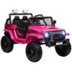 AIYAPLAY Kids Ride On Car, 12V Electric Truck - Pink