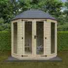 Broadfield 8x6 Tanalised Full Pane Octagonal