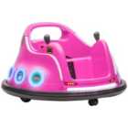 AIYAPLAY Angry Bird Licensed Bumper Car for Kids w/ Joysticks - Pink
