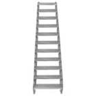 Adjustable 11 Section Galvanised Staircase - 600Mm Wide