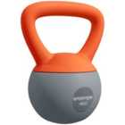 Sportnow 4Kg Kettlebell With Soft Body And Non-slip Handle, Orange And Grey