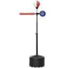 Sportnow Adjustable Speed Bag With Stand, Reflex Bar, Multicolour