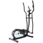 Homcom Elliptical Cross Trainer W/ Adjustable Resistance, Lcd Monitor, Wheels