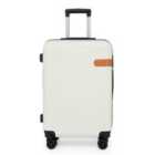 Infinity Luggage Calgary Medium Hard Shell Suitcase In Cream
