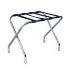 Folding Metal Luggage Rack - Chrome