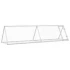 vidaXL Rabbit Hutch Silver 400x105x91 cm Galvanised Steel